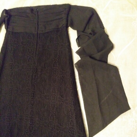 Blacklist Lip Service Lace Crochet Maxi Skirt, Ruffles Witchy Goth Rare Black - Picture 11 of 17